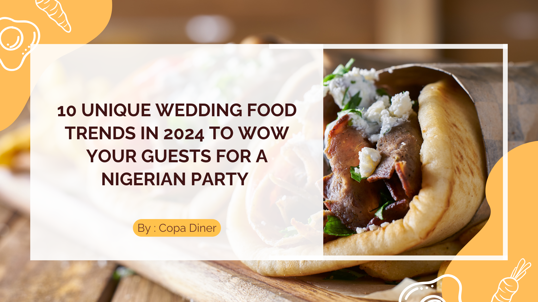 wedding food trend 2024